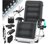 Chaise longue de jardin, résistante aux intempéries, charge maximale 200kg, dossier réglable