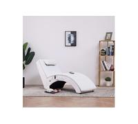 Chaise Longue de Massage avec Oreiller Noir Similicuir Meuble Salon vidaXL