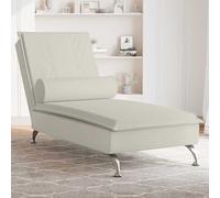 Chaise Longue de Massage avec Traversin Siège Salon Intérieur Velours vidaXL