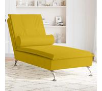 Chaise Longue de Massage avec Traversin Siège Salon Intérieur Velours vidaXL