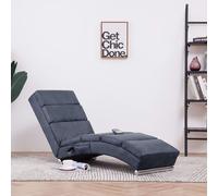 Chaise Longue De Longue Gris Similicuir Daim Gris