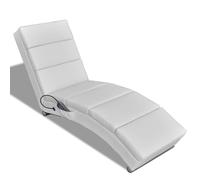 Chaise longue de Massage Similicuir Inclinable Electrique Salon Multicolore vida