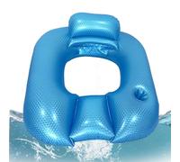 Chaise longue de piscine - Carrée forte capacité de charge avec accoudoir - Chaise longue gonflable flottante | pour hommes, femmes, amis, famille, collègues, jardin, plage, lac, rivière