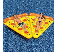 Chaise Longue de Piscine, en Forme de Pizza, matériau PVC épaissi, adapté aux Adultes ou aux Adolescents, Radeau Flottant Gonflable, Peut être utilisé pour Bronzer et Bronzer, 180 * 150cm 2 Pack