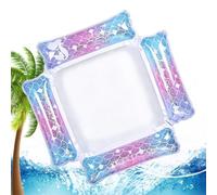 Chaise longue de piscine gonflable pliable à quatre tubes | Chaise longue gonflable flottante pour plage, fête, jardin, lac, rivière, femmes, famille, collègues