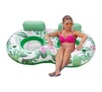 Chaise Longue De Piscine pour Bronzage | Tapis Flottant Gonflable en PVC | Hamac Flotteur Lit De Bronzage - pour Vacances Déplacements Parc d'Attractions Lac Jardin Arrière Fête Baignade
