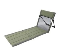 Chaise Longue de Plage Pliable et Portable avec Dossier en Maille Respirante, légère, idéale pour la Piscine, Le Camping, la pêche, la randonnée et Les Voyages, Vert armée