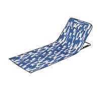 Chaise longue de plage, tapis de bain de soleil pliable portable avec dossier et appui-tête, léger et inclinable, pour camping, bord de mer, jardin, voyage pour hommes, jeunes adultes, 160 x 52 x 38