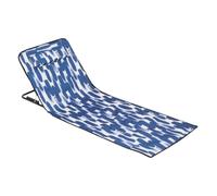 Chaise longue de plage - Tapis de plage | Chaise longue portable | Tapis de bain de soleil pliable avec appui-tête et dossier 159,8 x 51,8 x 37,8 cm pour famille, camping, bord de mer, arrière-cour