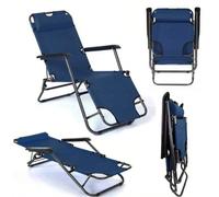 Chaise longue de voyage pliable, chaise de camping, convient comme cadeau pour la famille et les amis Fotel Leżak hôtel touristiqueAcier allié