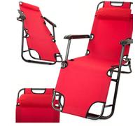 Chaise longue de voyage pliable, convient pour le camping et la sieste en entreprise Fotel Leżak hôtel touristiqueAcier allié