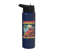 Chaise longue d'été amusante pour bain de soleil Motif pastèque Stainless Steel Insulated Water Bottle
