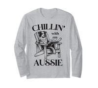 Chaise Longue d'été Chillin' with My Aussie Dog Manche Longue