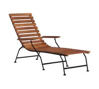 Chaise longue d'extérieur bois d'acacia solide 02_0011891