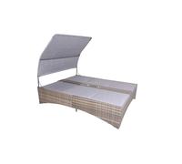 Chaise longue double PESCARA, avec pare-soleil