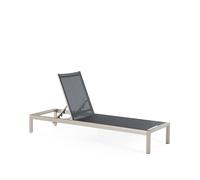 Chaise Longue En Aluminium Noir Fossato Noir
