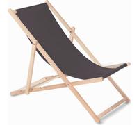 Transat Chaise de Plage Longue Couleur Marron Classique Confortable Greenblue