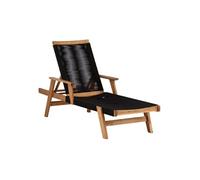 Chaise Longue en Bois Little John 115cm Naturel