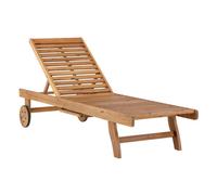 Chaise Longue en Bois "Luzon" 200cm Naturel
