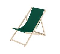Chaise longue en hêtre, chaise de jardin pliante Couleur du tissu au choix