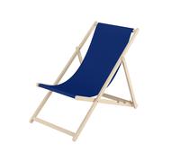 Chaise longue en hêtre, chaise de jardin pliante Couleur du tissu au choix