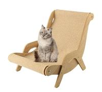 Chaise longue en sisal pour chat | Chaise longue pour chat | Chaise à bascule élégante et robuste | Chaise longue en sisal pour chat | Griffoir multifonction pour chat et balcon