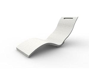 Chaise Longue Ergonomique Arkema Design Serendipity S010/9003 - Blanc, Design Haut de Gamme Intérieur et Extérieur