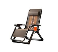 Chaise Longue, Fauteuil Pliant réglable pour l'extérieur, Tissu en Soie glacée, Chaud Hiver et Frais été, Convient aux employés de Bureau, vacanciers Personnes âgées. (avec Porte-gobelet)
