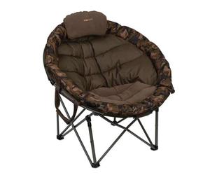 Chaise longue Fox CBC106, moderne, ronde, pour détente et camping, en simili cuir, reclinable, salle de séjour