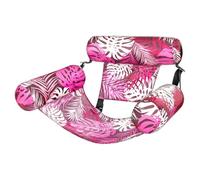 Chaise Longue Gonflable | Chaise-Lounge Gonflable | Matelas Flottant Hamac Motif Végétal pour Maison Camping Plage Lac Vacances Familiales Pique-Nique