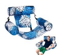 Chaise Longue Gonflable, Chaise-Lounge Gonflable, Matelas Flottant Hamac Motif Végétal pour Maison Camping Plage Lac Vacances Familiales Pique-Nique