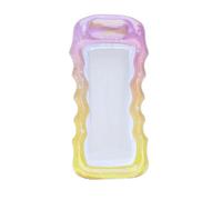 Chaise longue gonflable géante en maille avec motif paillettes ombrées - Flotteur de piscine de luxe pour adultes - fêtes d'été, lacs, détente à la plage