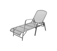 vidaXL Chaise longue Acier anthracite