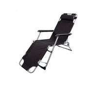 Aktive Reclining Lounger With Cushion Argenté 178 x 60 x 89 cm