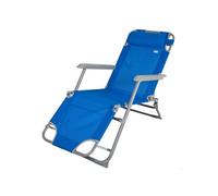 Aktive Chaise longue inclinable avec coussin 153 x 60 x 83 cm Clair