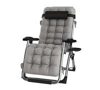 Chaise longue inclinable pliable avec coussin réglable pour terrasse, plage, couleur argent, parfaite pour manger et se détendre en plein air