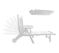 Salon de jardin IPAE Progarden Chaise longue Zircone Pliable Avec des roues polypropylène 72 195 101