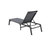 Chaise longue jardin extérieur pour patio réglable 5 positions lot de 2