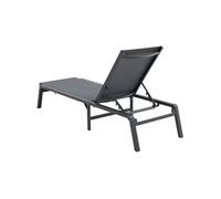 Chaise longue jardin extérieur transat pour patio réglable 5 positions