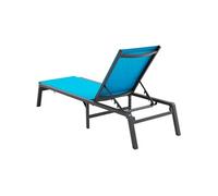 VEVOR Chaise longue jardin extérieur transat pour patio réglable à 5 positions