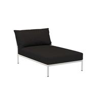 Chaise longue Level 2 structure gris foncé powder-coated aluminum frame