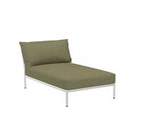 Chaise longue Level 2 structure gris foncé powder-coated aluminum frame