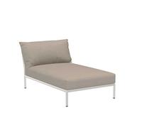 Chaise longue Level 2 structure gris foncé powder-coated aluminum frame