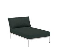 Chaise longue Level 2 structure gris foncé powder-coated aluminum frame