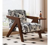 Chaise longue mi-siècle en bois massif pour salon et balcon, design rétro, style Wabi-Sabi