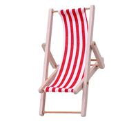 Chaise longue miniature - Modèle de chaise longue, chaise de plage miniature | Chaise longue pliable pour décoration, chaise jouet pour la maison, le bureau, la décoration de jardin, accessoires de