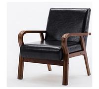 Chaise longue moderne en cuir du milieu du siècle avec accoudoirs, méridienne confortable pour salon, chambre à coucher ou dortoir - Meuble d'appoint élégant