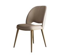 Chaise longue moderne en cuir microfibre italien, haute élasticité, pieds en acier inoxydable, siège pour hôtels et cafés, parfait pour négocier et se détendre