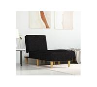 Chaise longue noir tissu352800