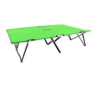 Vidaxl Chaise Longue Pliable 2 Places Vert Acier